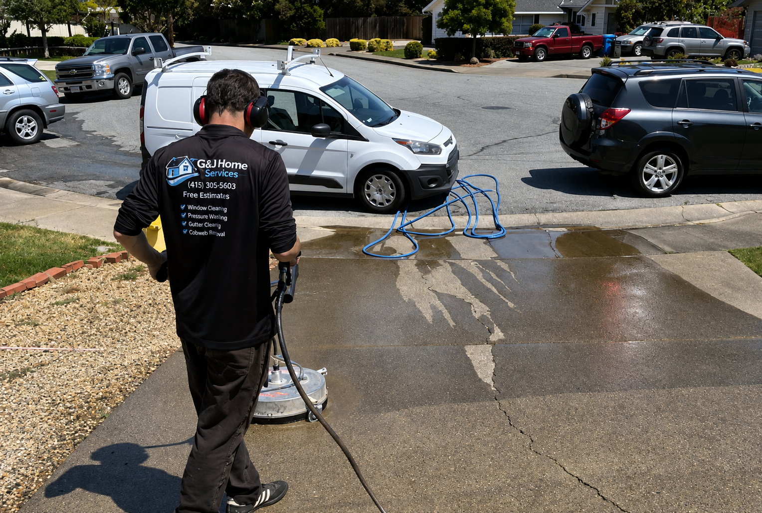 Pressure washing service